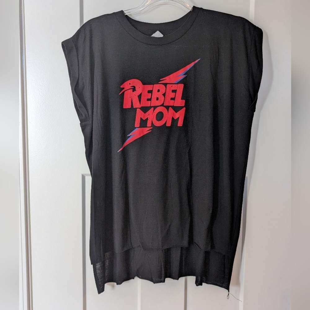 Bella Canvas Black 'Rebel Mom' Kids Shirt